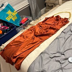 Gorgeous rust colored dress